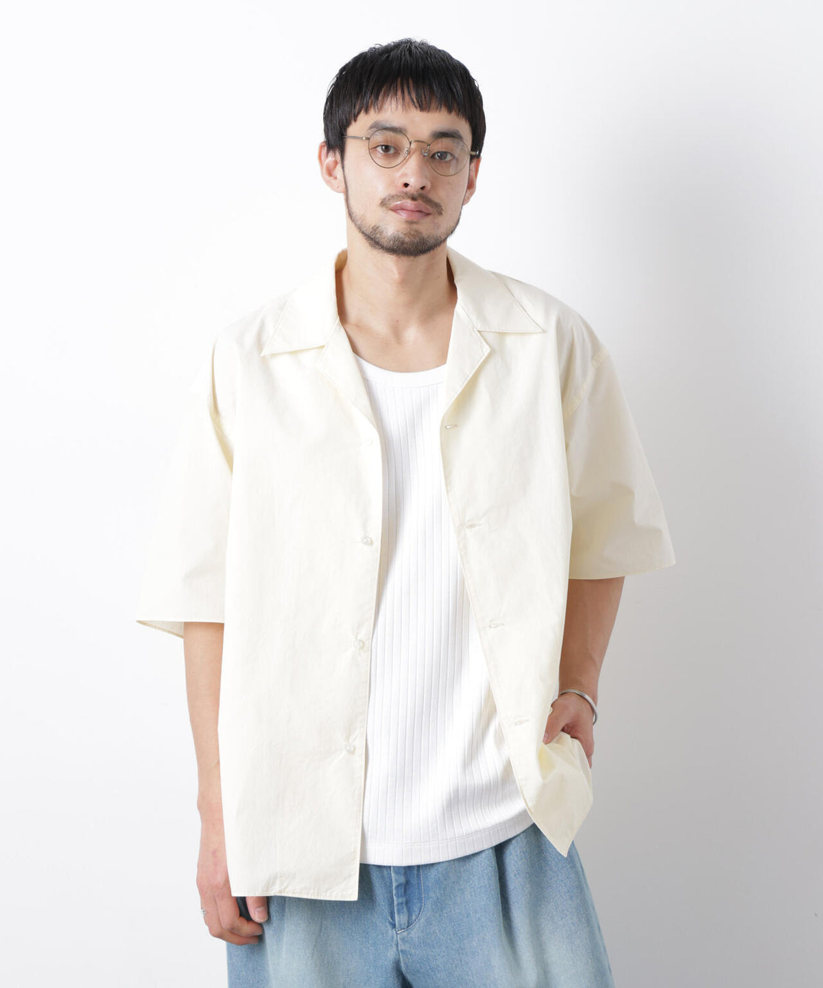 「OtoNANO」 タイプライター ウォッシュシャツ 6686121218