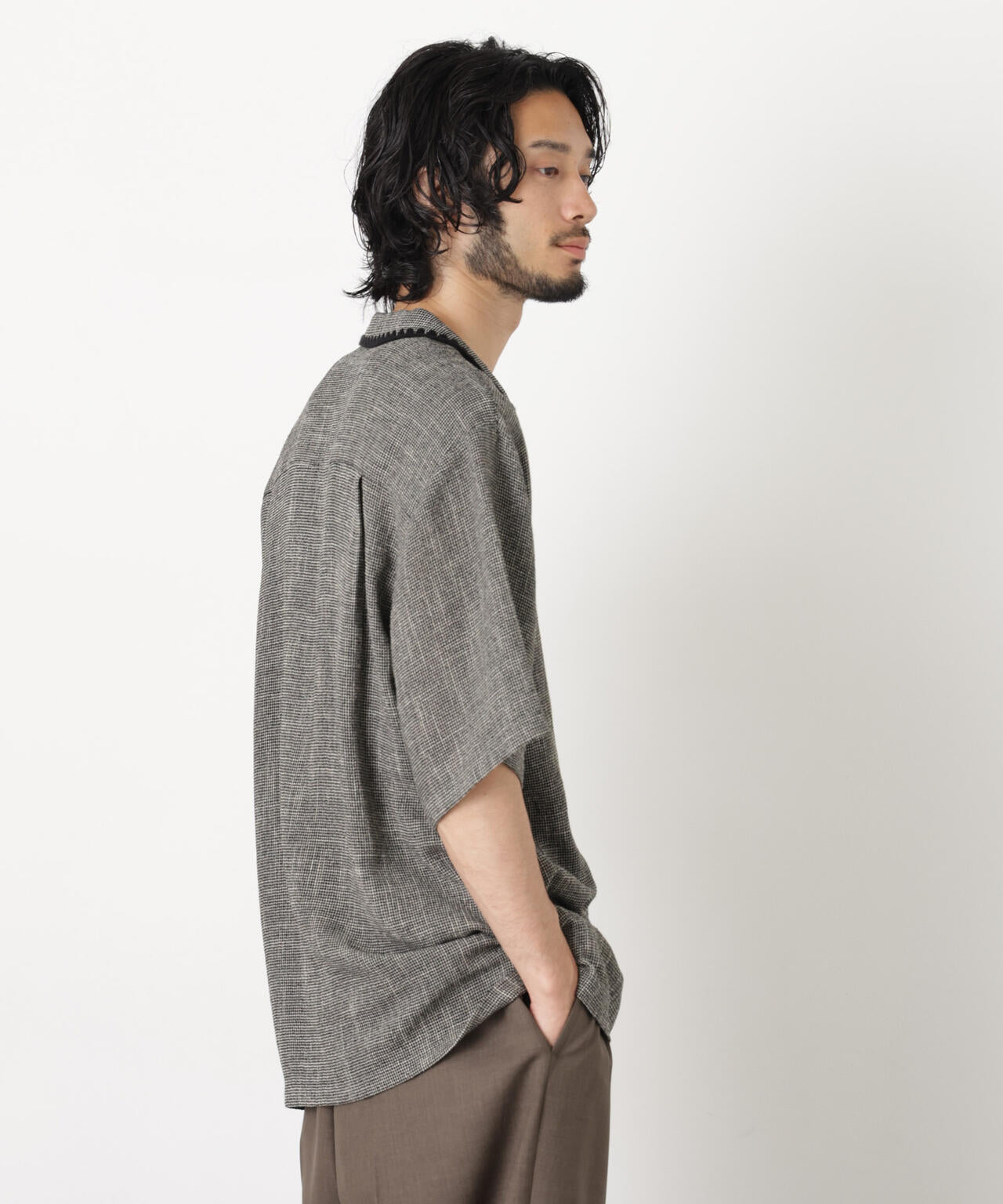 CLAM EMBROIDARY カラミシャツ 6686121221
