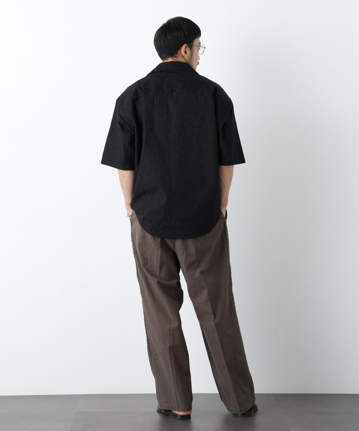 「OtoNANO」×masoret総柄刺繍シャツ(セットアップ可) 6686121222