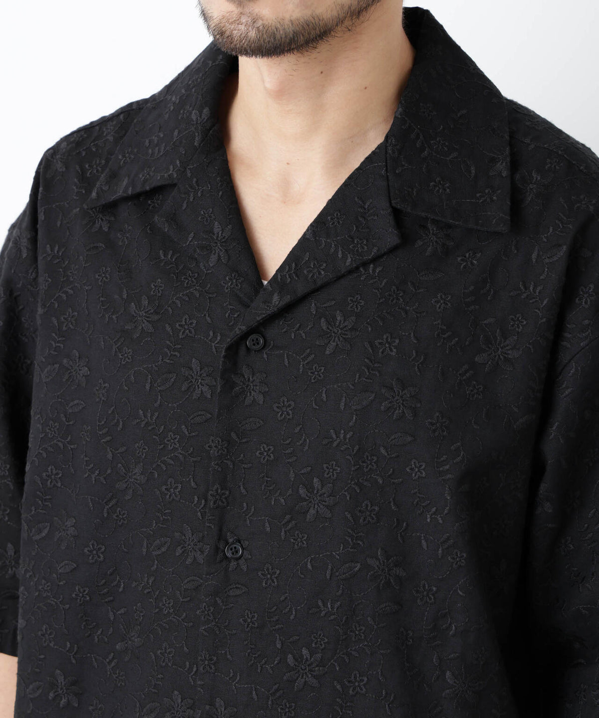 「OtoNANO」×masoret総柄刺繍シャツ(セットアップ可) 6686121222