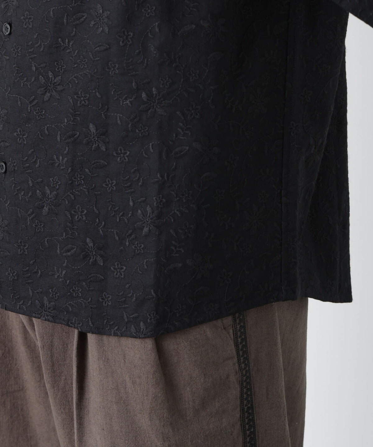 「OtoNANO」×masoret総柄刺繍シャツ(セットアップ可) 6686121222