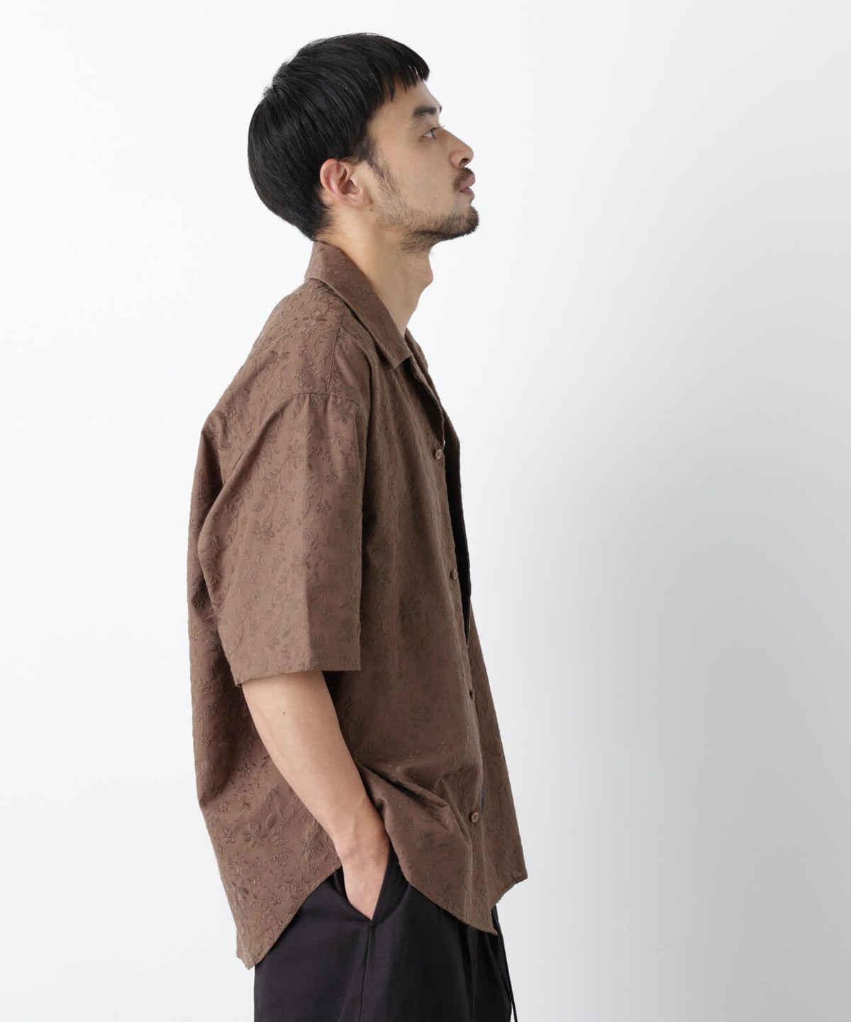 「OtoNANO」×masoret総柄刺繍シャツ(セットアップ可) 6686121222