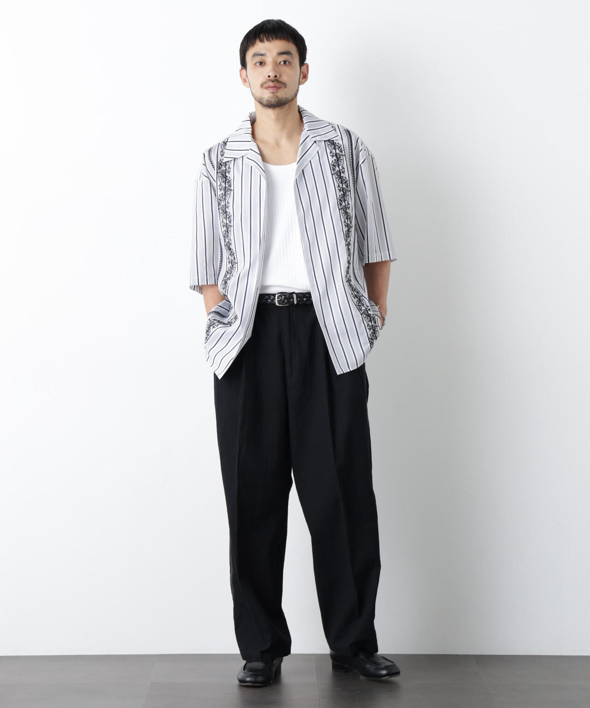「OtoNANO」×masoret 刺繍シャツ 6686121223
