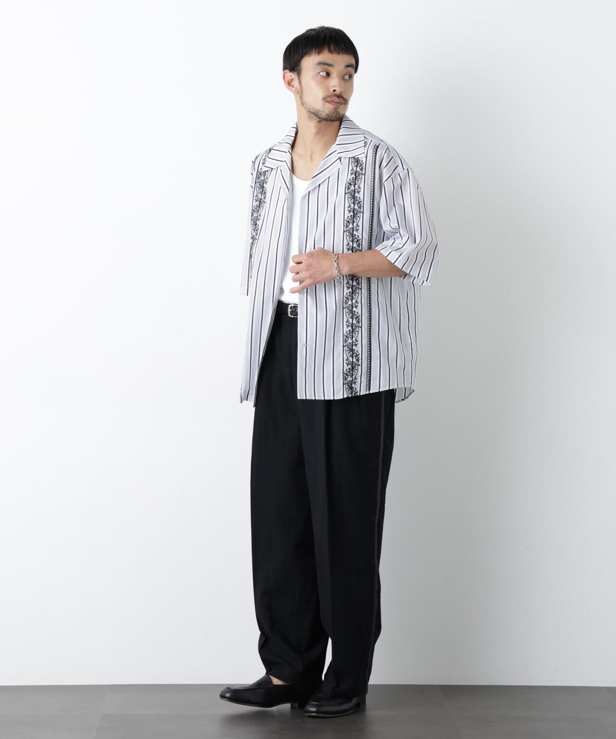 「OtoNANO」×masoret 刺繍シャツ 6686121223