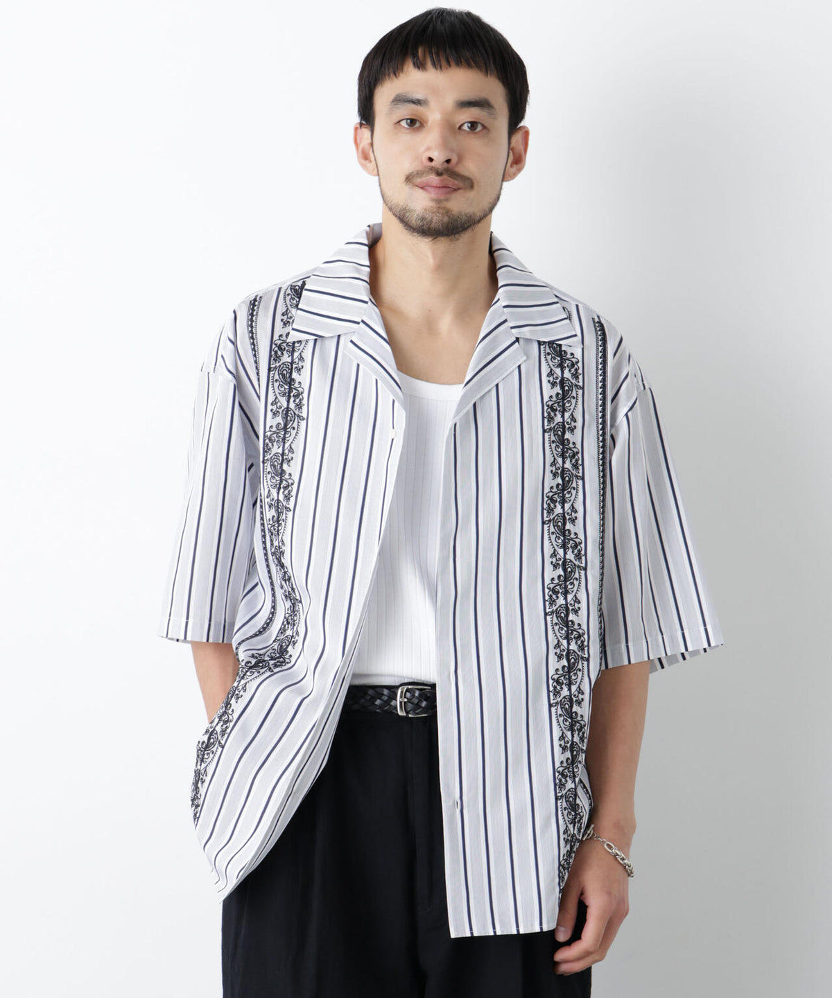 「OtoNANO」×masoret 刺繍シャツ 6686121223