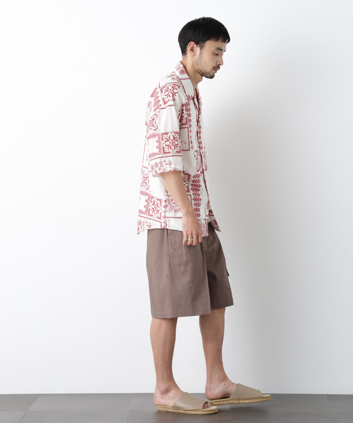 「OtoNANO」×masoret アイレット刺繍シャツ 6686121224