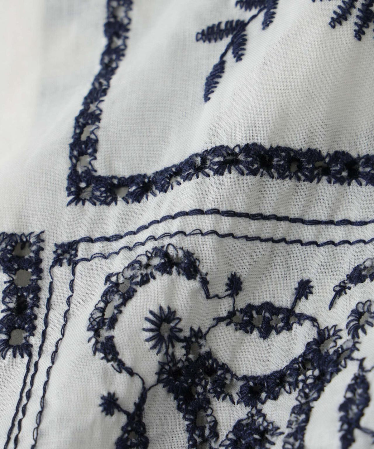 「OtoNANO」×masoret アイレット刺繍シャツ 6686121224