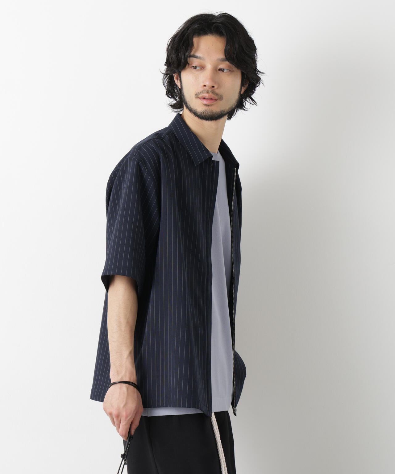 「メランジドライ」ZIPシャツブルゾン(セットアップ可) 6686121225