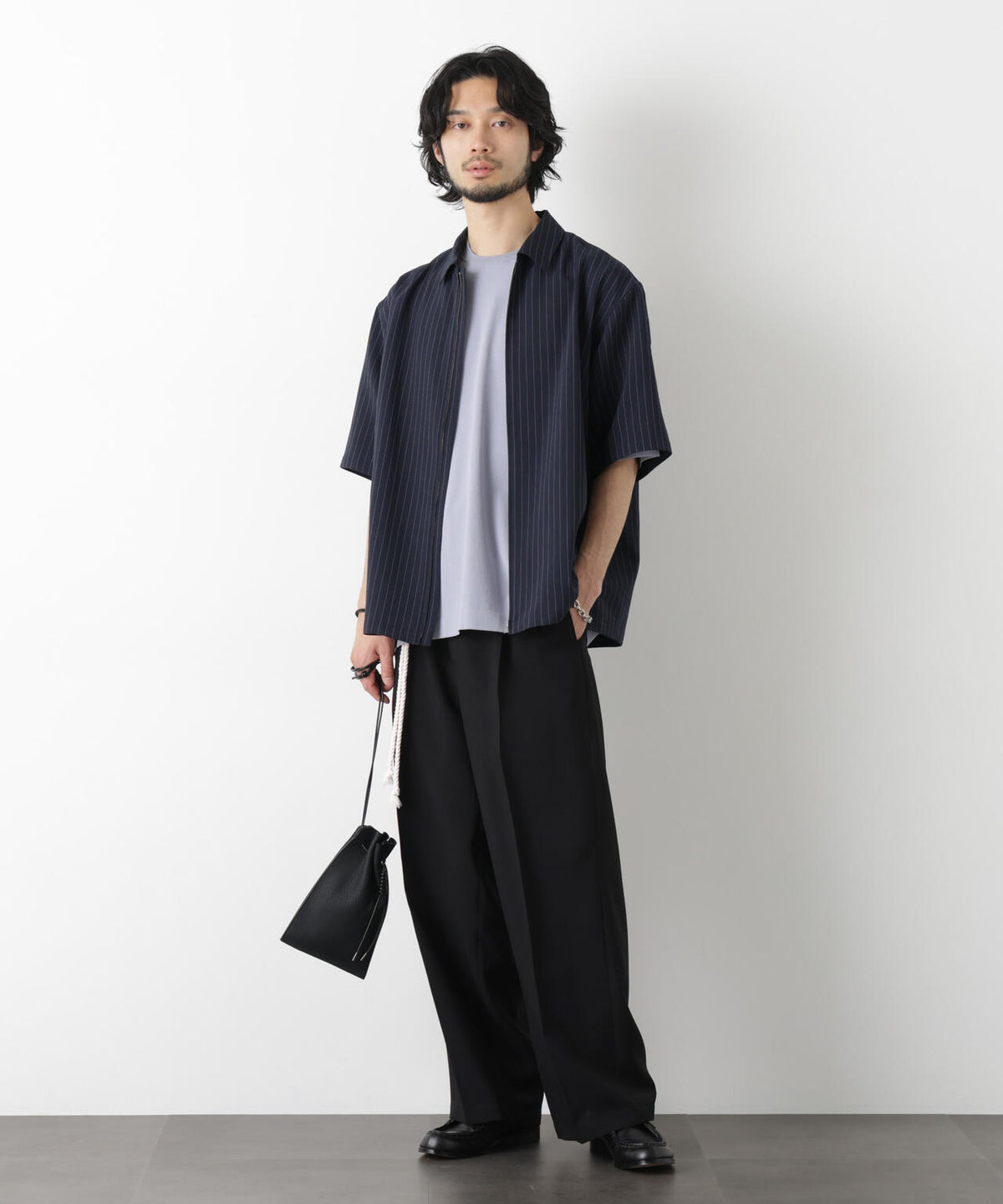 「メランジドライ」ZIPシャツブルゾン(セットアップ可) 6686121225