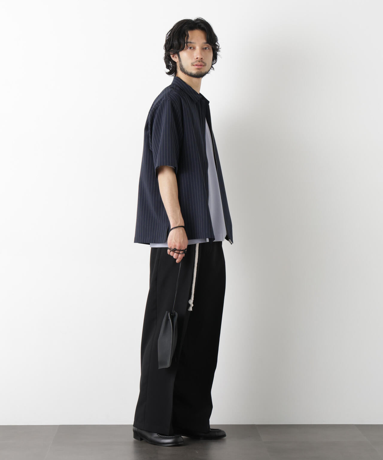「メランジドライ」ZIPシャツブルゾン(セットアップ可) 6686121225