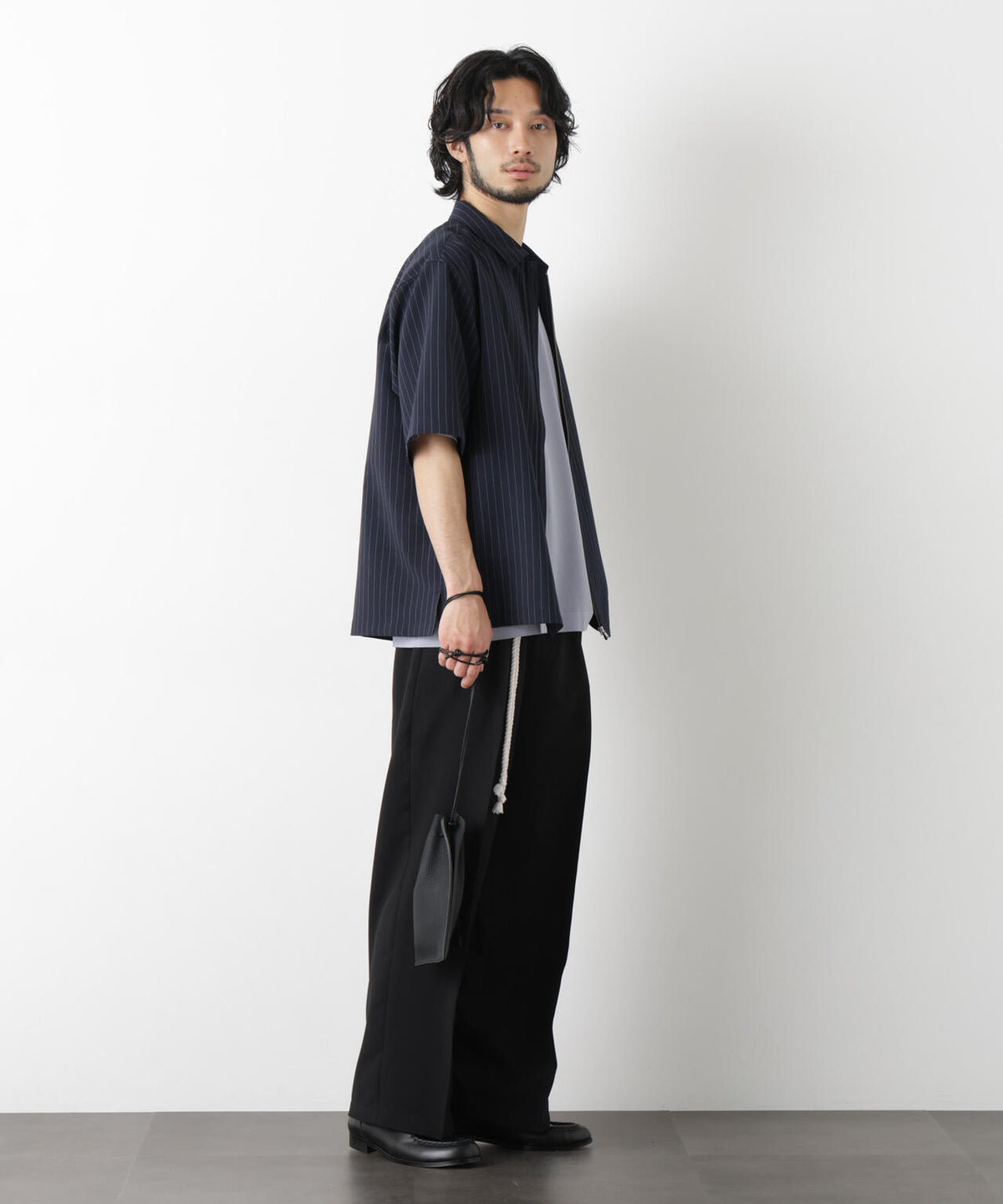 「メランジドライ」ZIPシャツブルゾン(セットアップ可) 6686121225