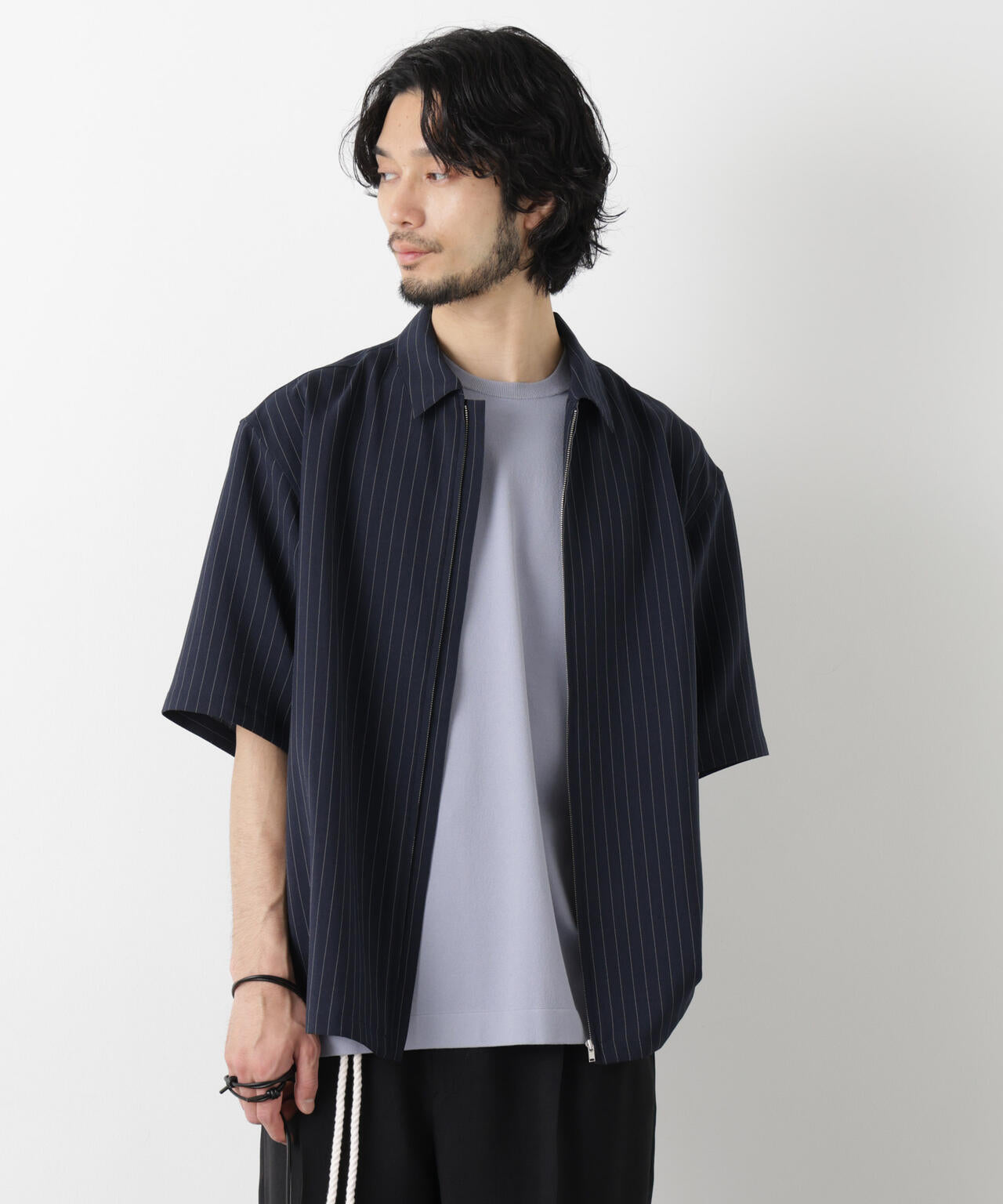 「メランジドライ」ZIPシャツブルゾン(セットアップ可) 6686121225