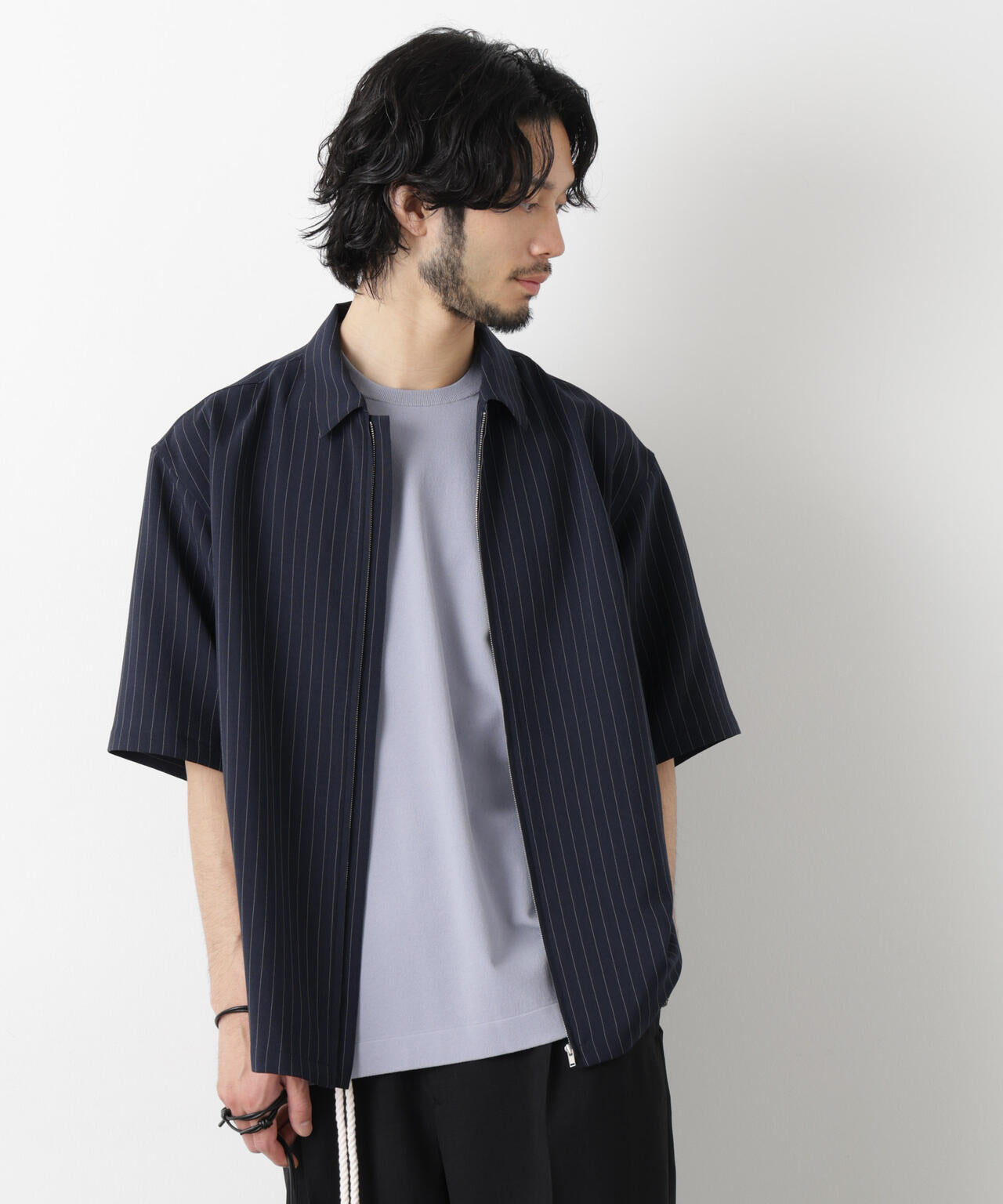 「メランジドライ」ZIPシャツブルゾン(セットアップ可) 6686121225