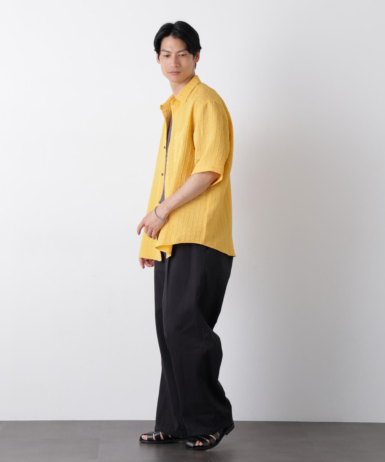 ふくれ二重織シャツ 6686121233