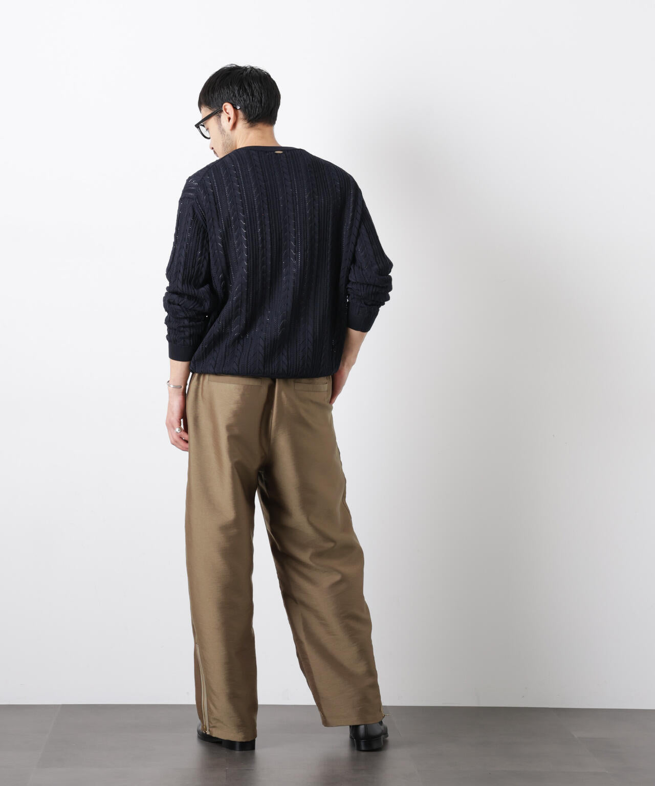 「ASSEMBLANC」コードヤーンシアーケーブルニット 6686122201