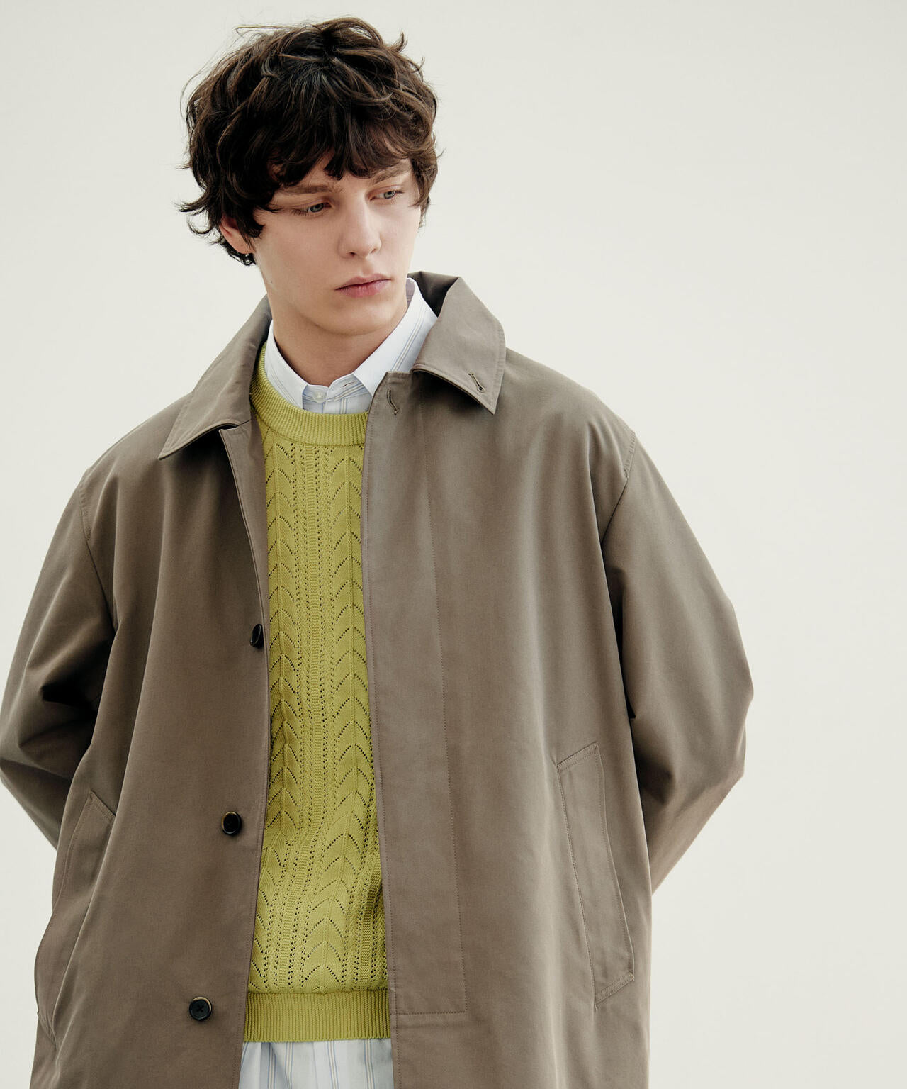 「ASSEMBLANC」コードヤーンシアーケーブルニット 6686122201