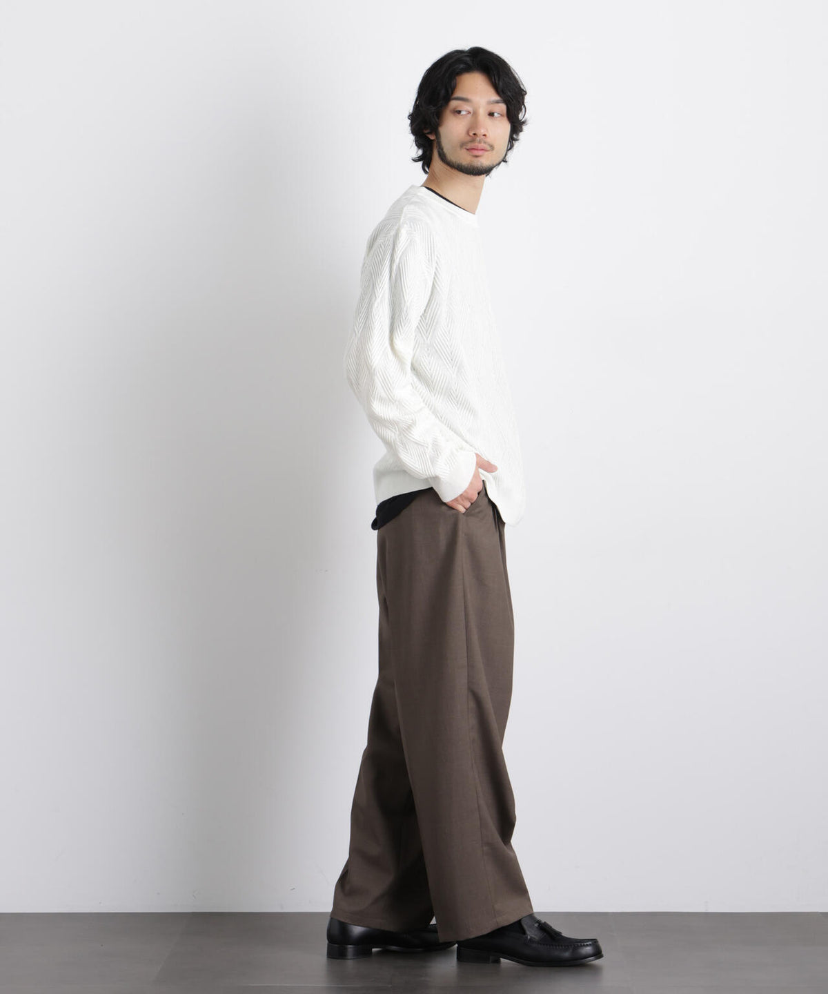 ハイツイストテクスチャーニット 6686122202