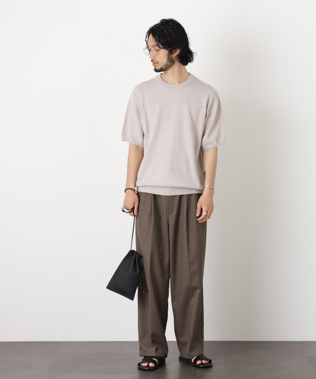 C/Ny ブークレ クルーネックニットTEE 6686122211