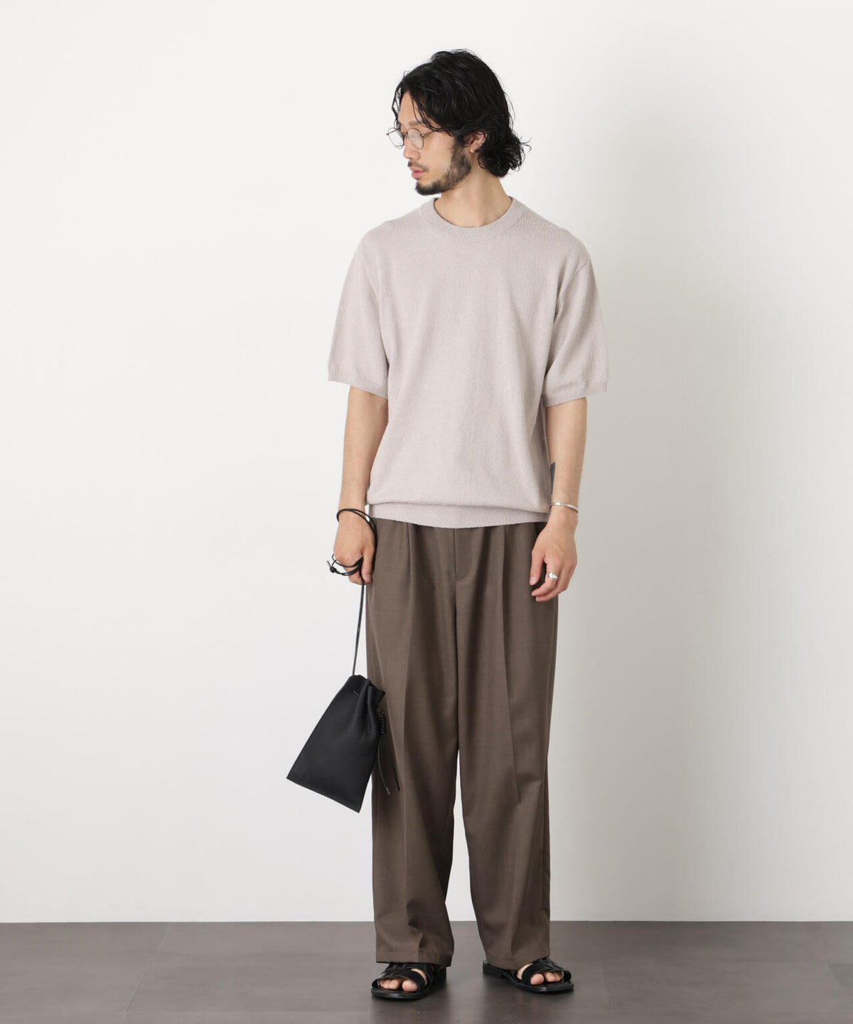 C/Ny ブークレ クルーネックニットTEE 6686122211