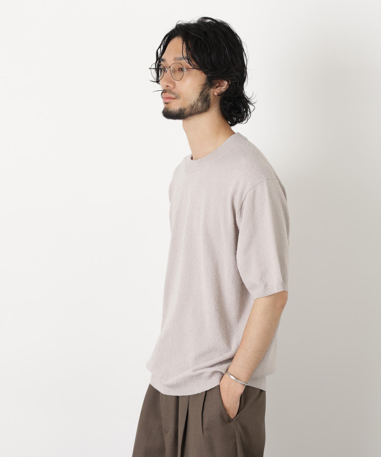 C/Ny ブークレ クルーネックニットTEE 6686122211