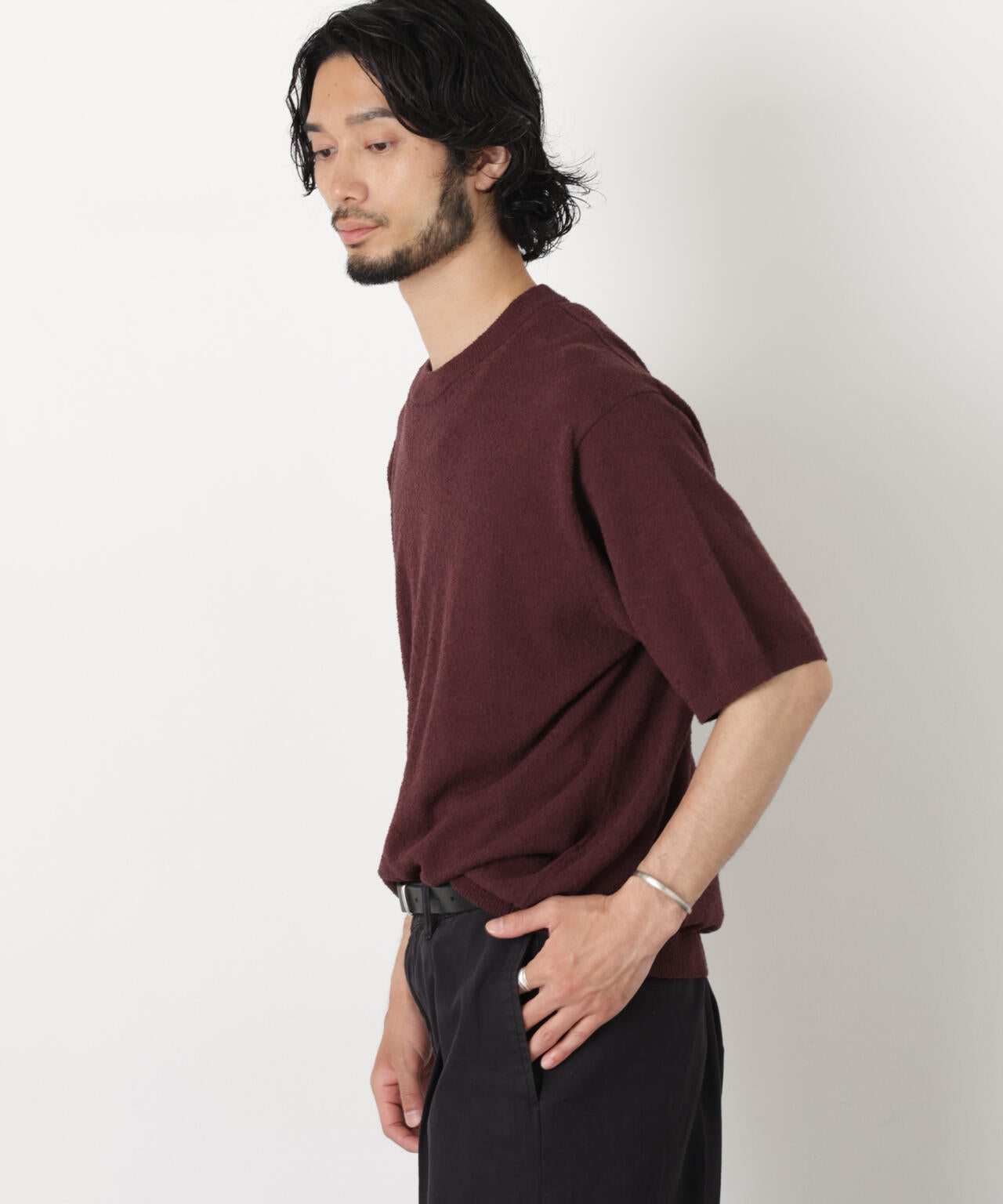 C/Ny ブークレ クルーネックニットTEE 6686122211
