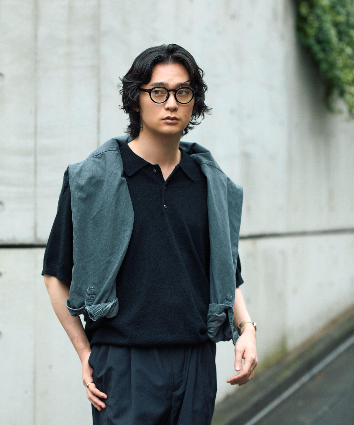C/Ny ブークレ ニットポロシャツ 6686122212