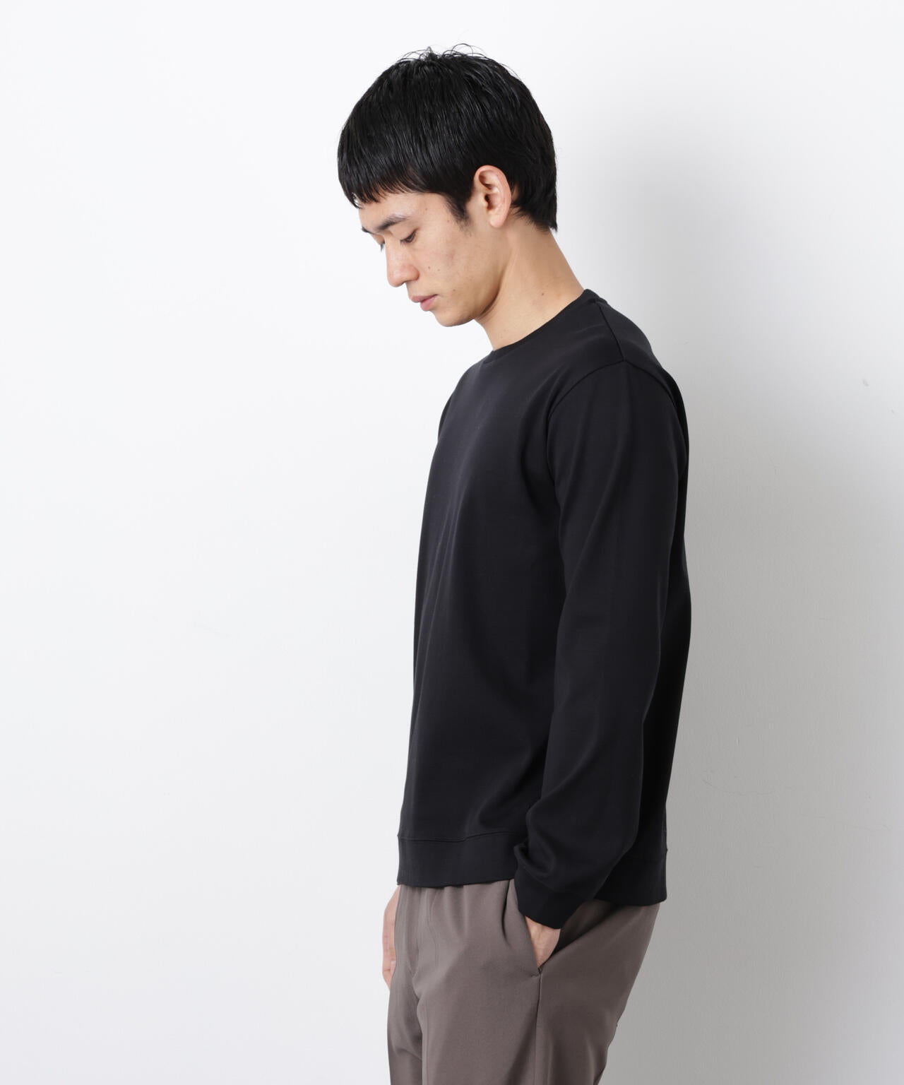 「FORMAL JERSEY」クルーネックカットソー長袖 6686123201