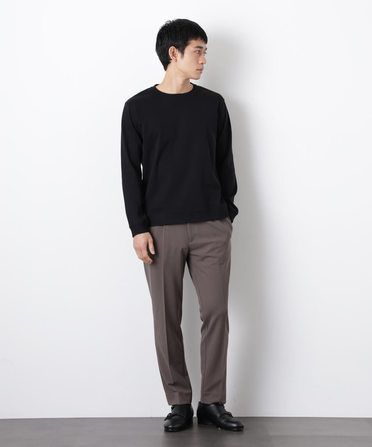 「FORMAL JERSEY」クルーネックカットソー長袖 6686123201