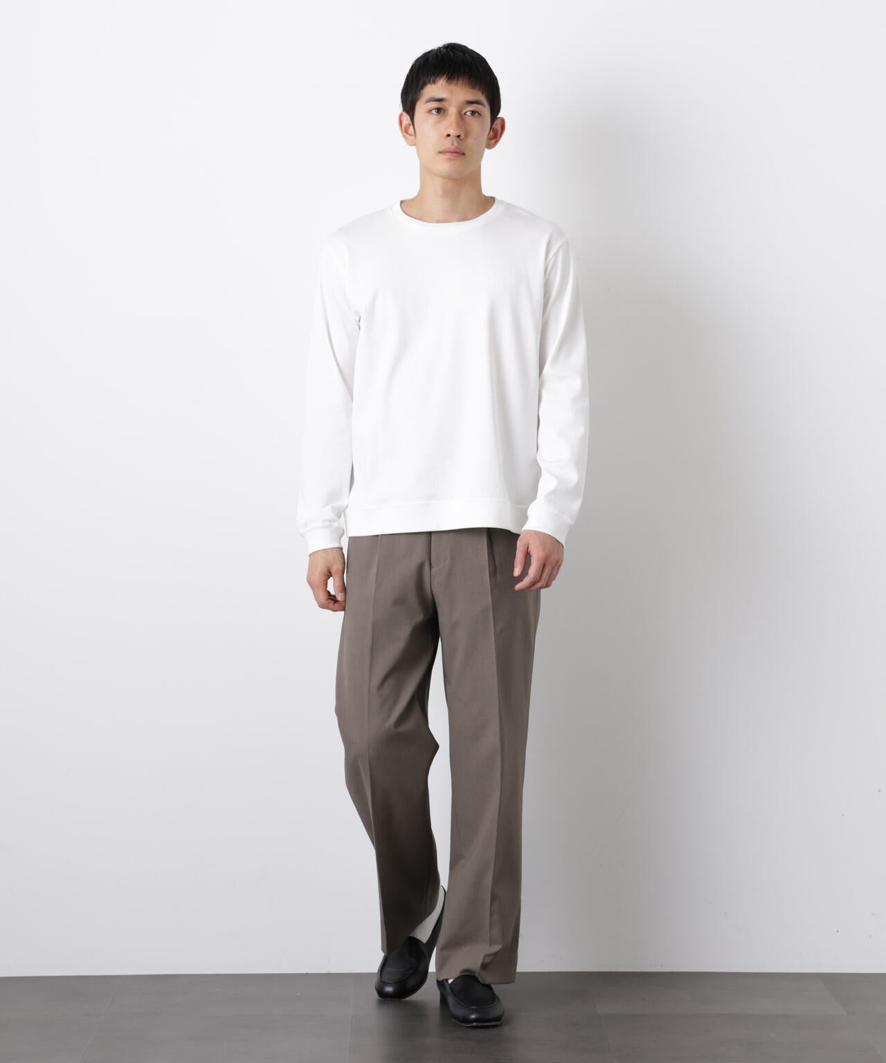 「FORMAL JERSEY」クルーネックカットソー長袖 6686123201