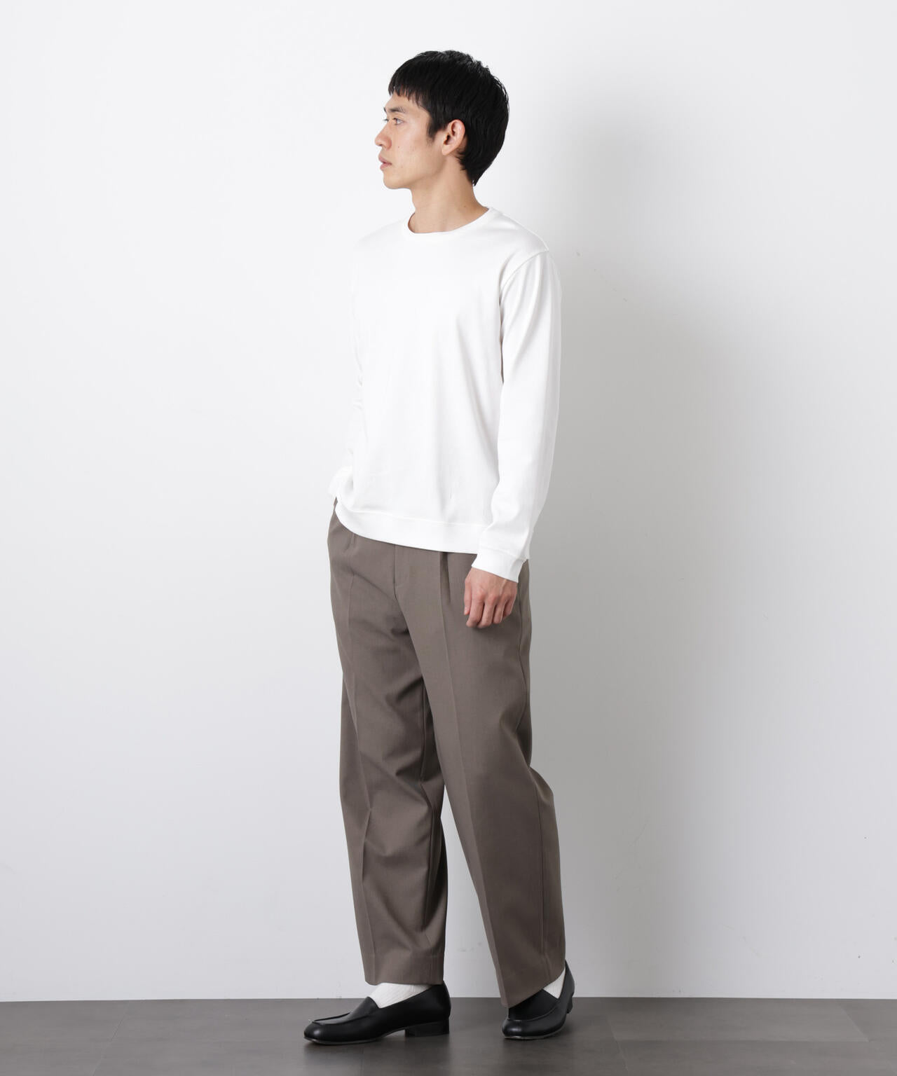 「FORMAL JERSEY」クルーネックカットソー長袖 6686123201