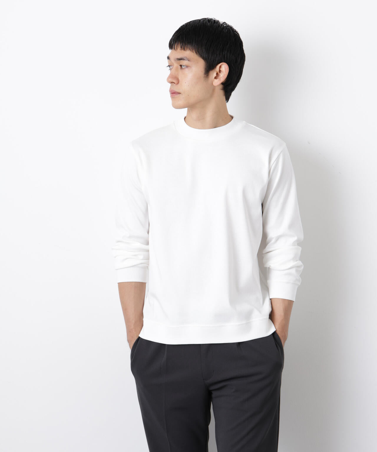 「FORMAL JERSEY」モックネックカットソー長袖 6686123202