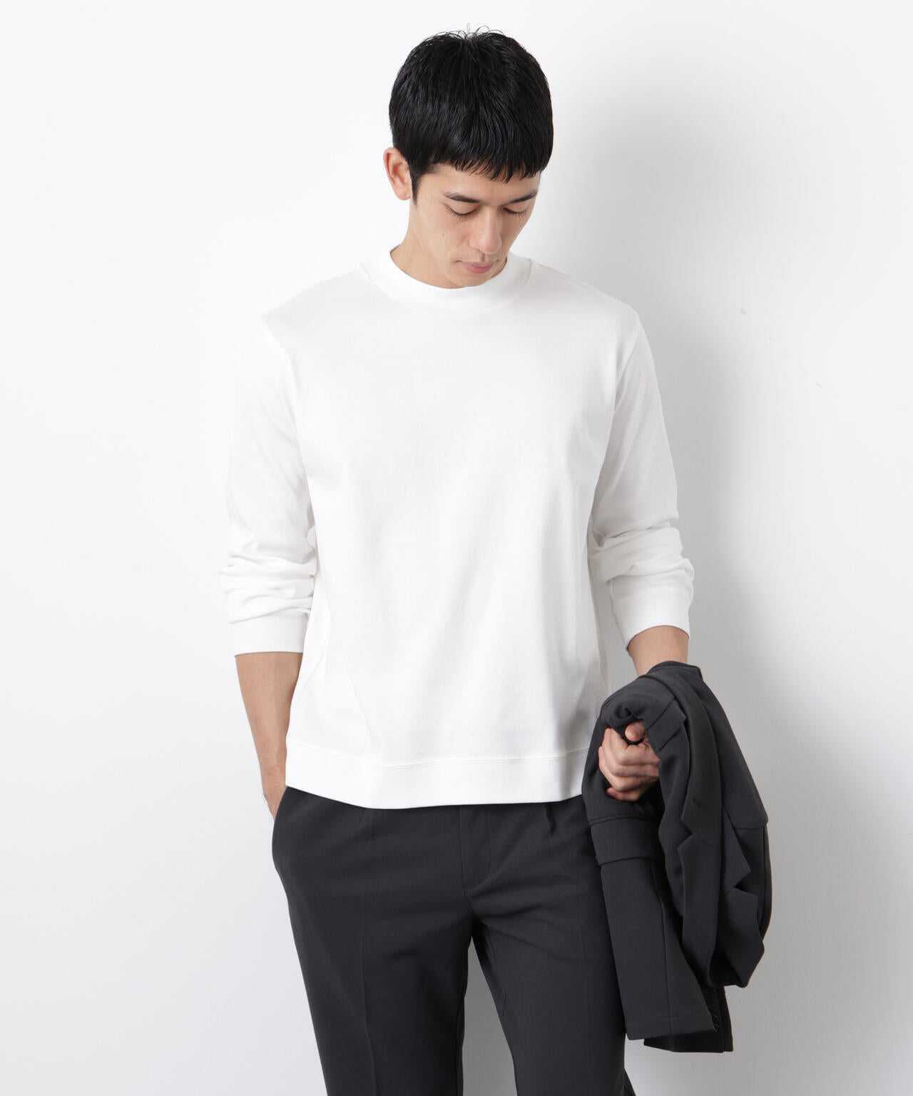 「FORMAL JERSEY」モックネックカットソー長袖 6686123202