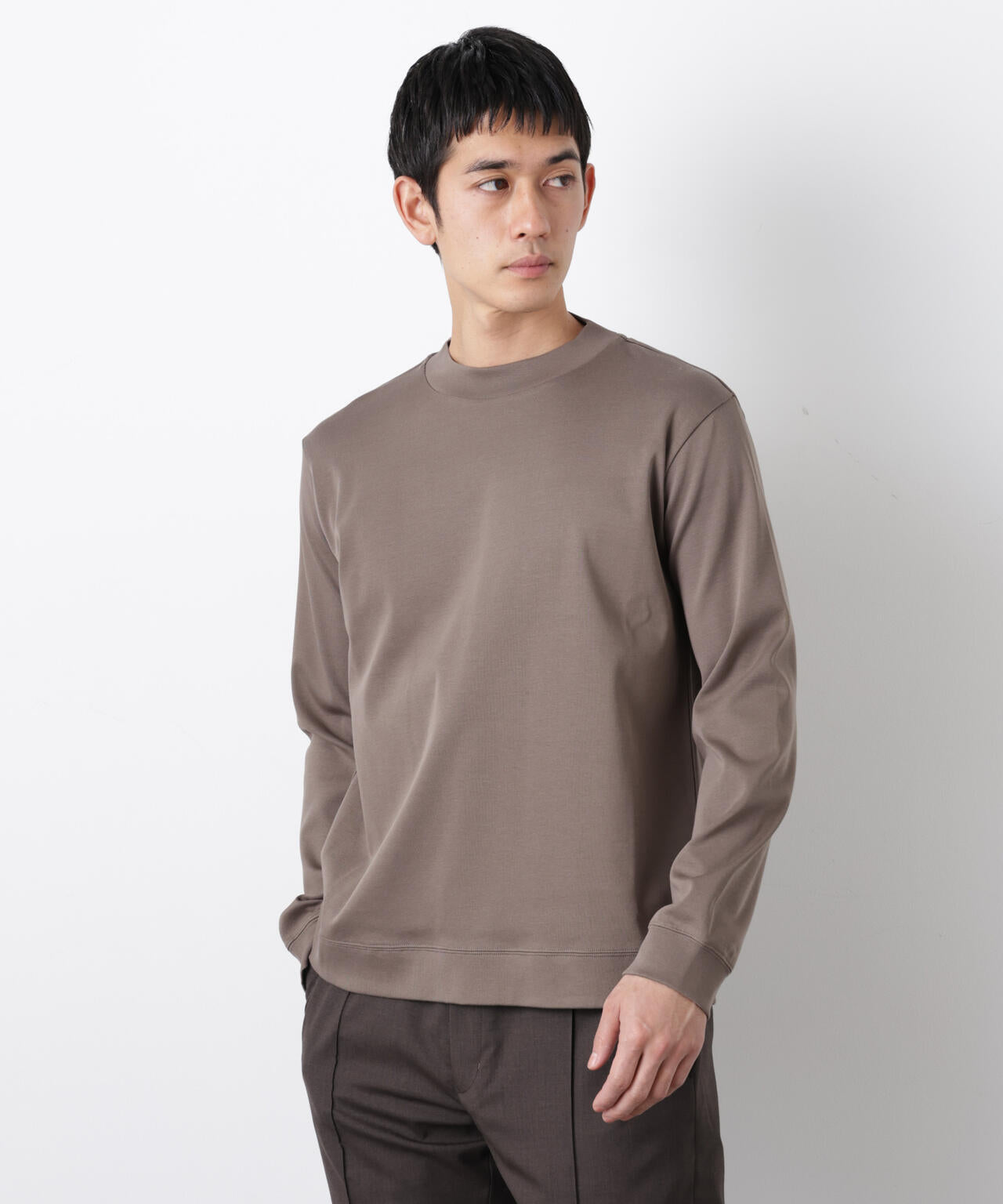 FORMAL JERSEY」モックネックカットソー長袖