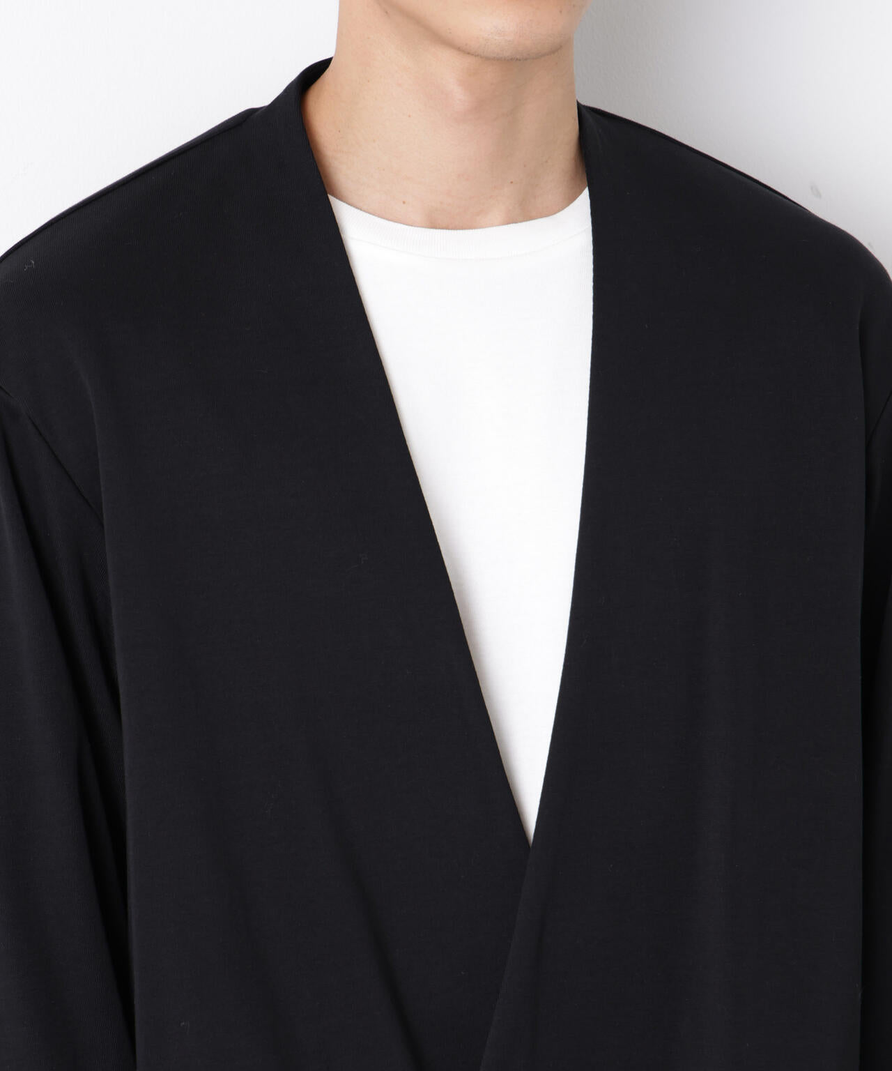 「FORMAL JERSEY」ノーカラーカーディガン 6686123203