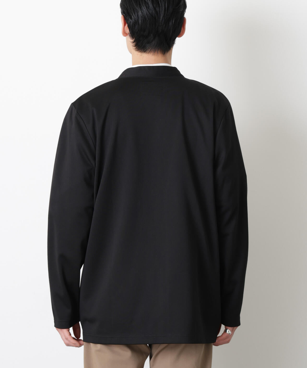 「モダンコンフォート」ダブルジャージー着流しカーディガン 6686123207