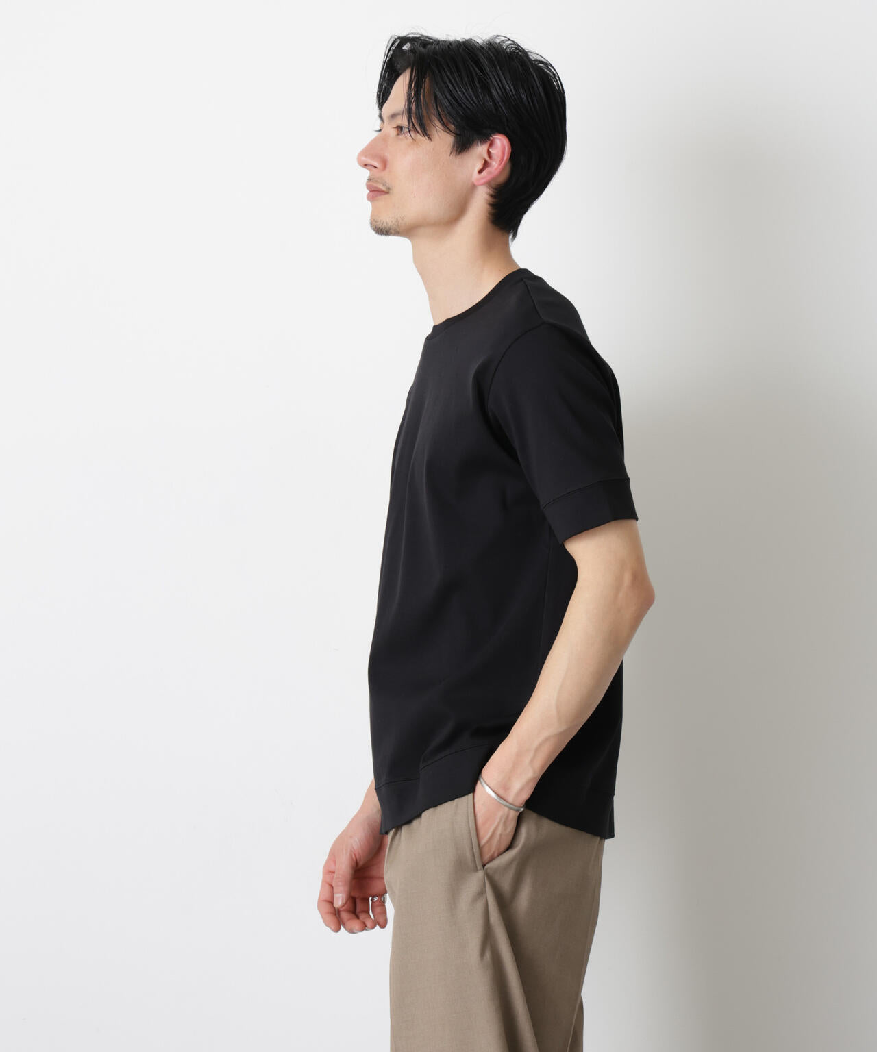 「FORMAL JERSEY」クルーネックカットソー半袖 6686124201