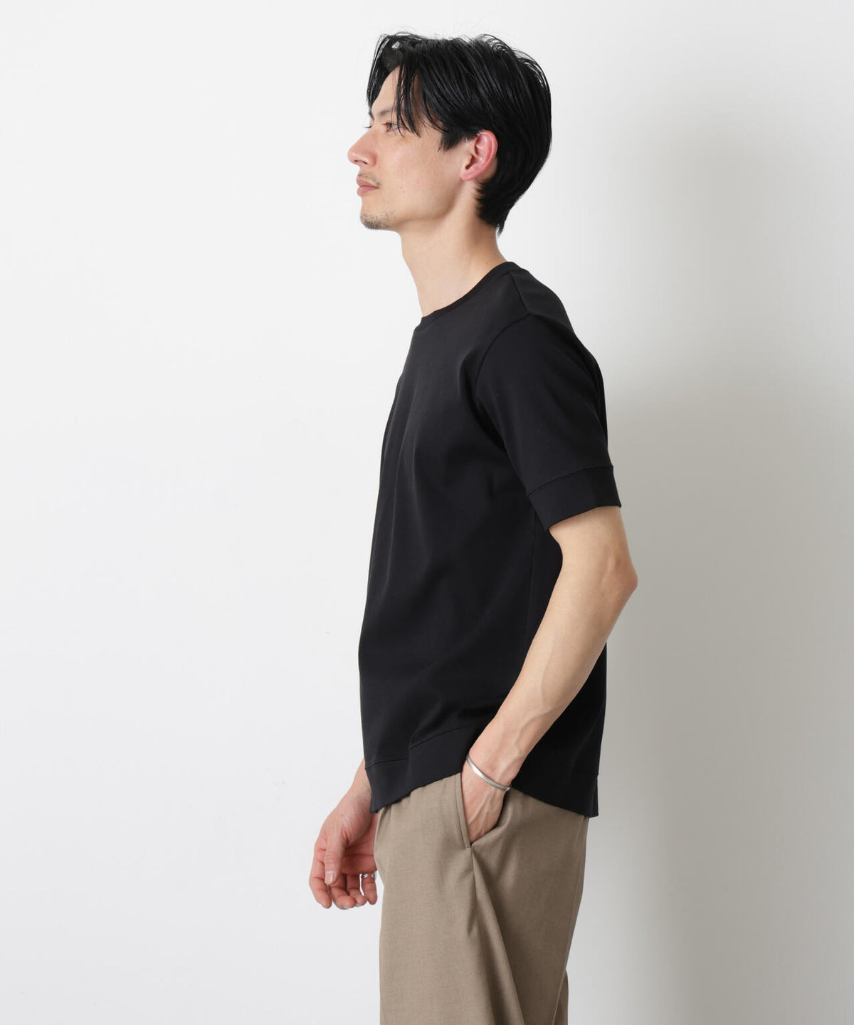 「FORMAL JERSEY」クルーネックカットソー半袖 6686124201