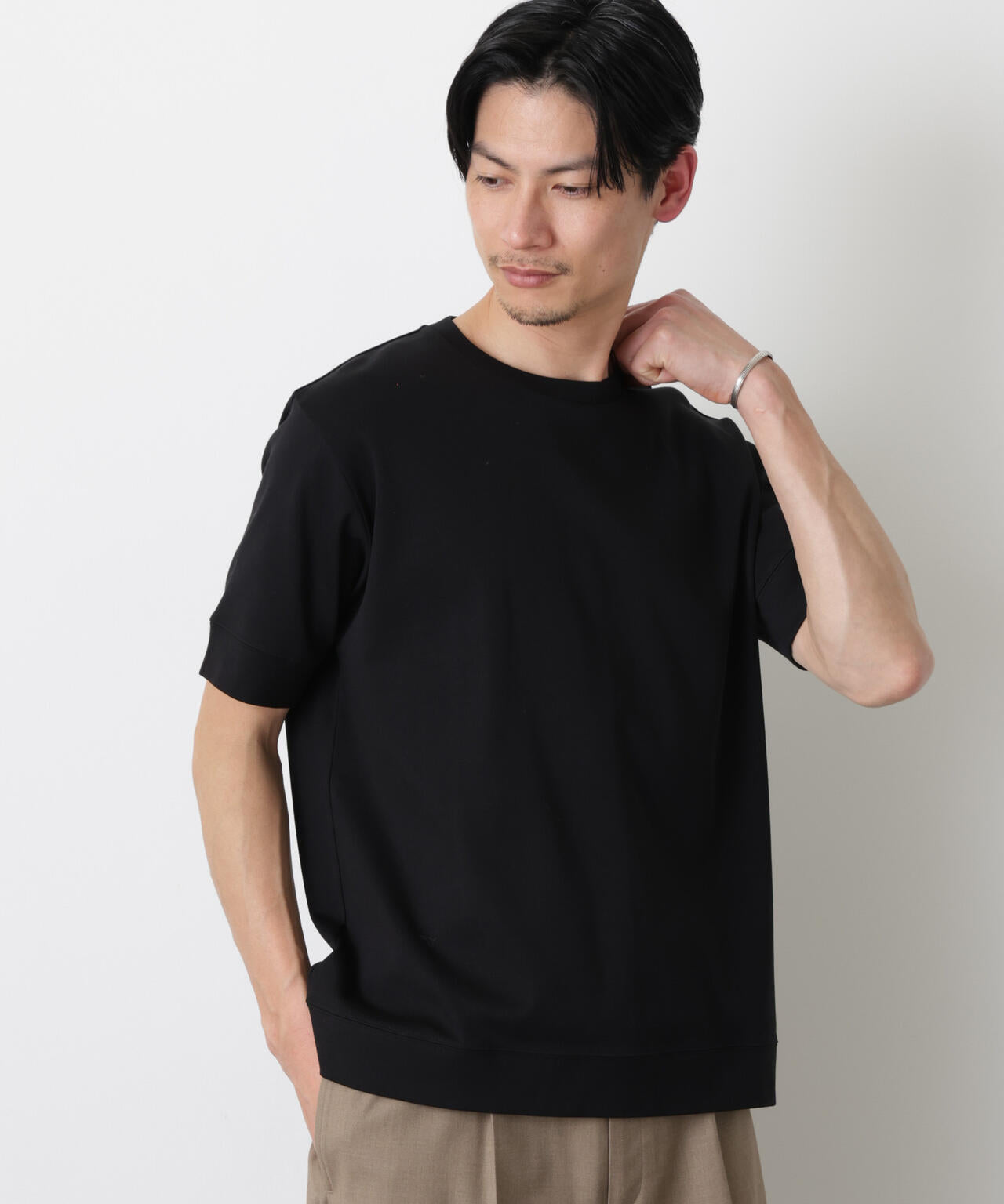 「FORMAL JERSEY」クルーネックカットソー半袖 6686124201