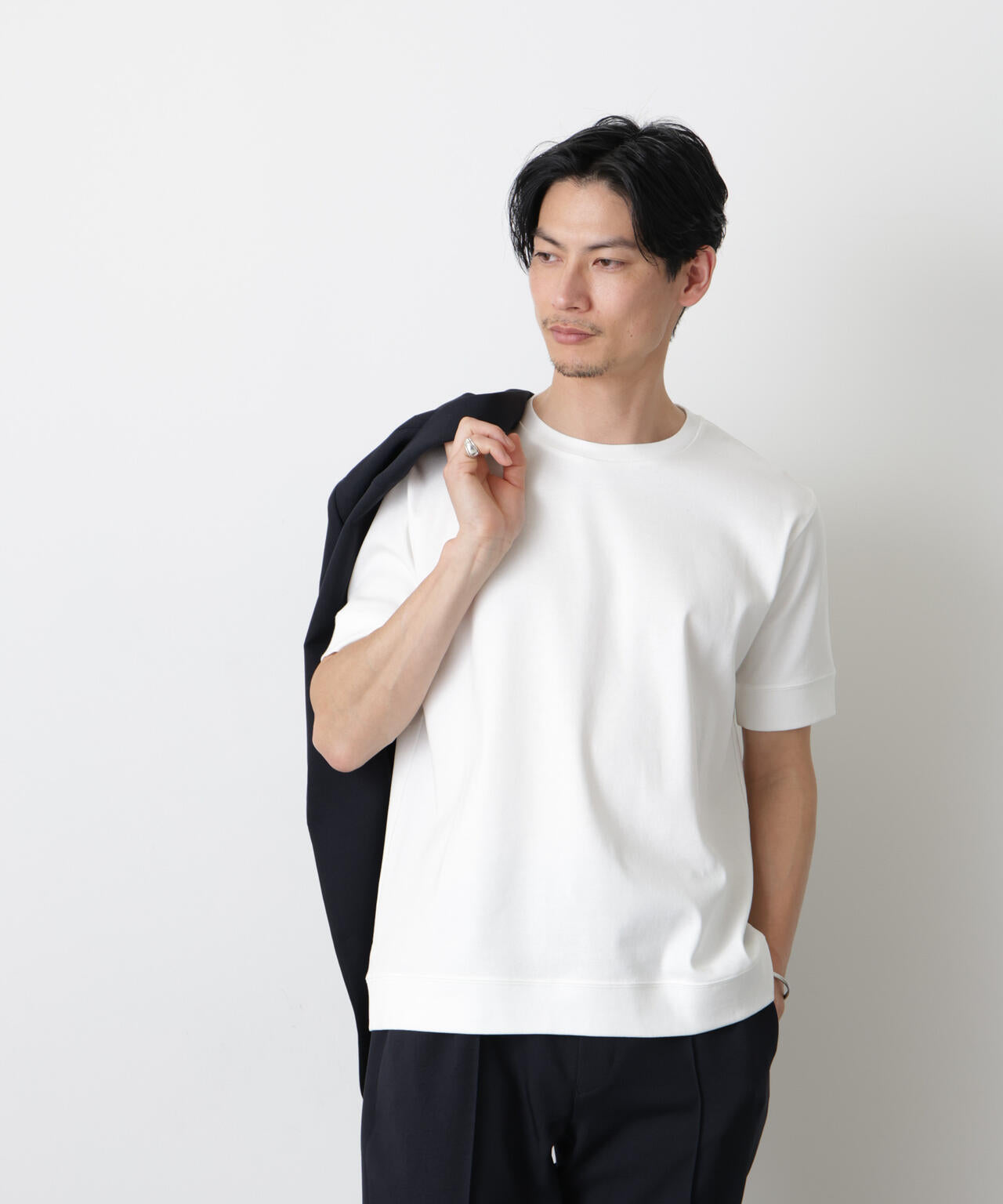 「FORMAL JERSEY」クルーネックカットソー半袖 6686124201