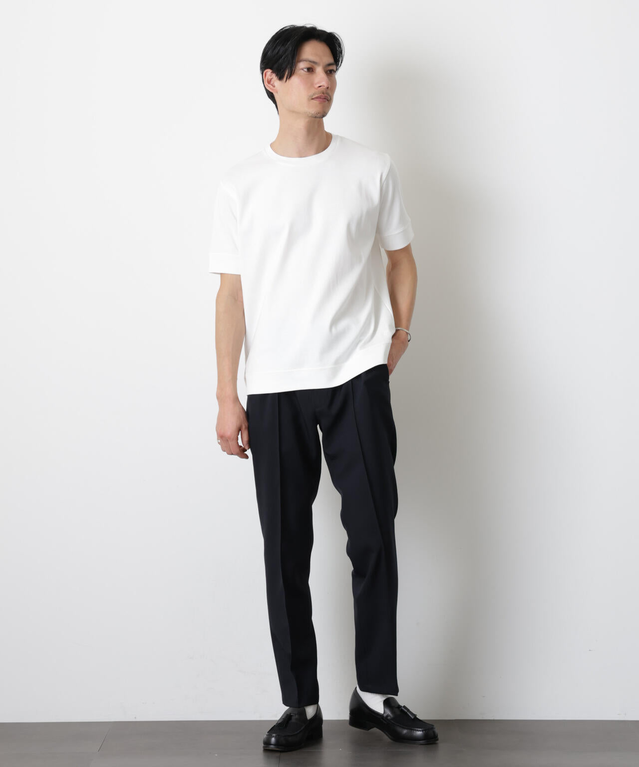 「FORMAL JERSEY」クルーネックカットソー半袖 6686124201