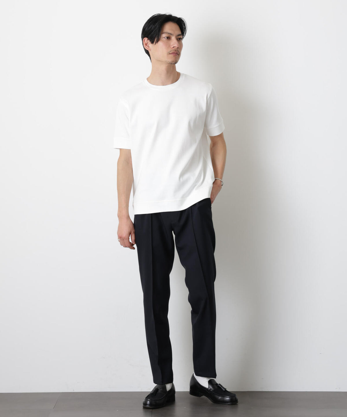 「FORMAL JERSEY」クルーネックカットソー半袖 6686124201