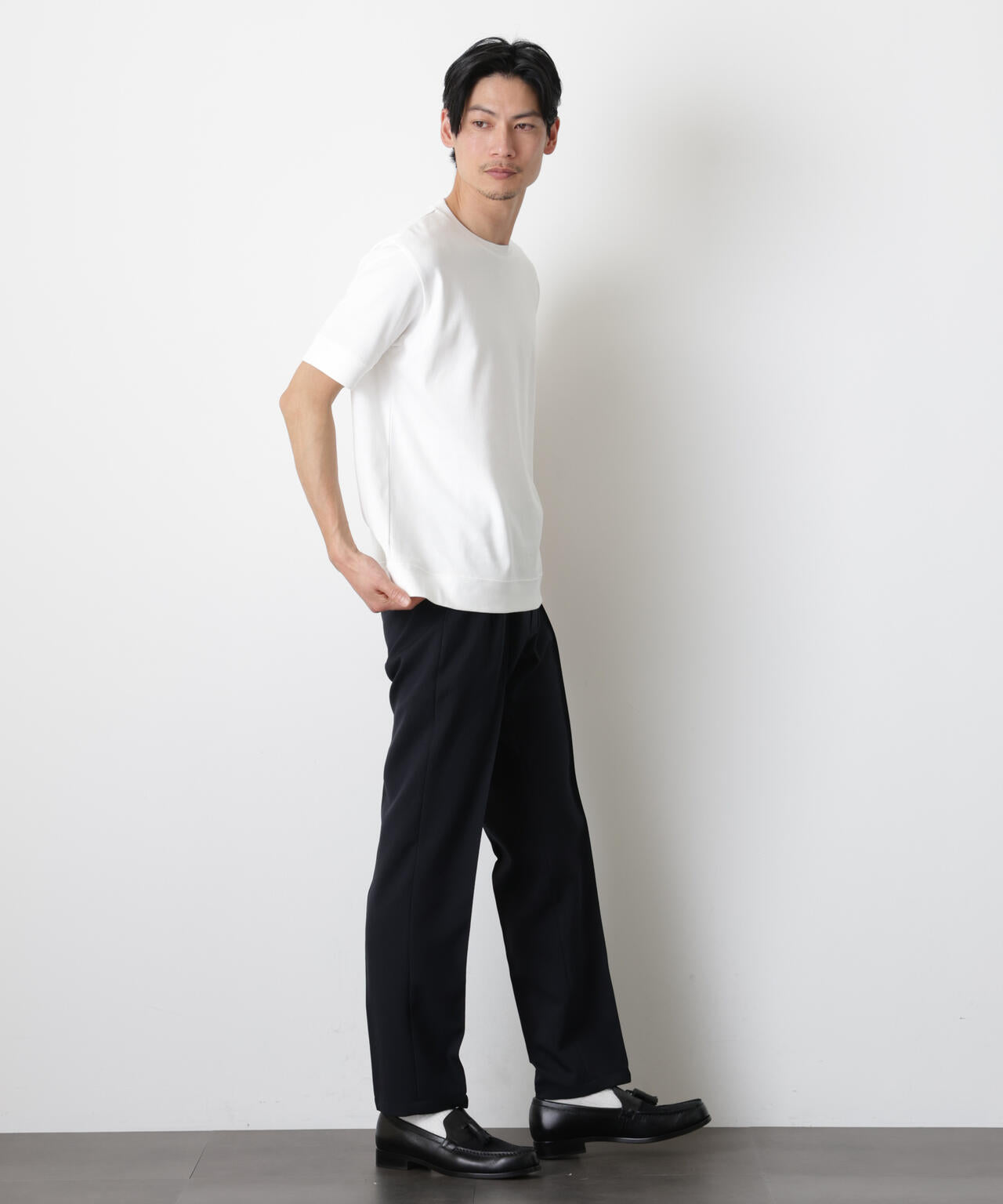 「FORMAL JERSEY」クルーネックカットソー半袖 6686124201
