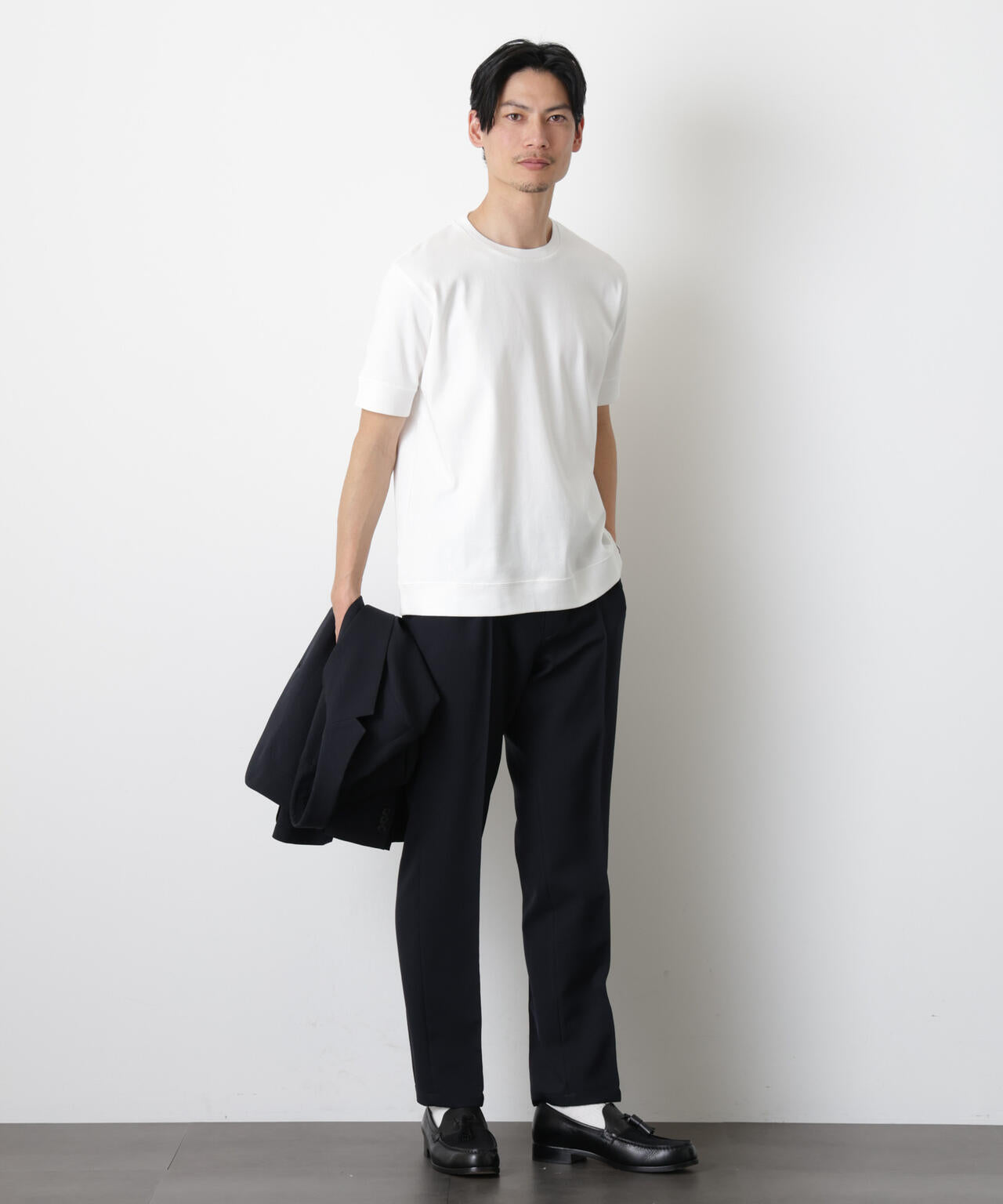 「FORMAL JERSEY」クルーネックカットソー半袖 6686124201