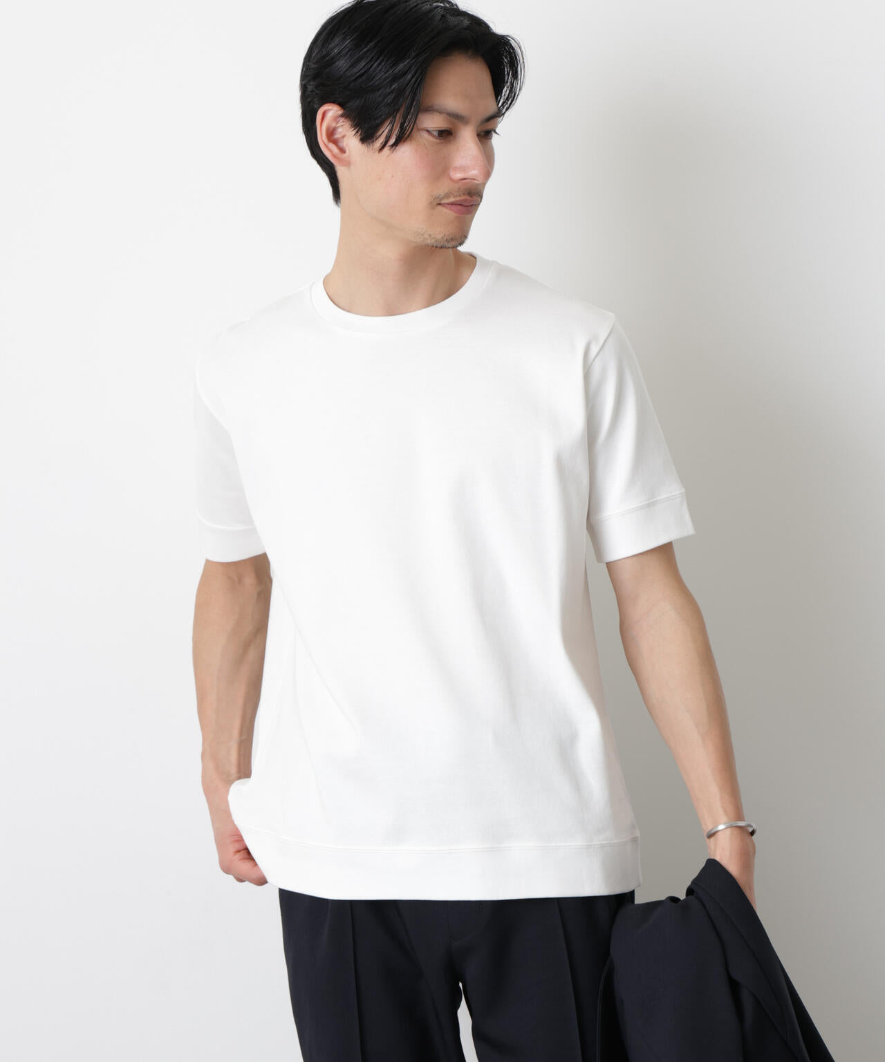 「FORMAL JERSEY」クルーネックカットソー半袖 6686124201
