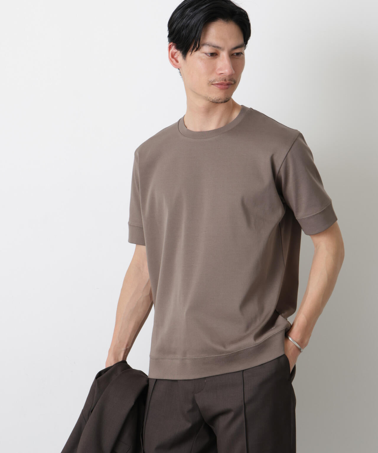 「FORMAL JERSEY」クルーネックカットソー半袖 6686124201