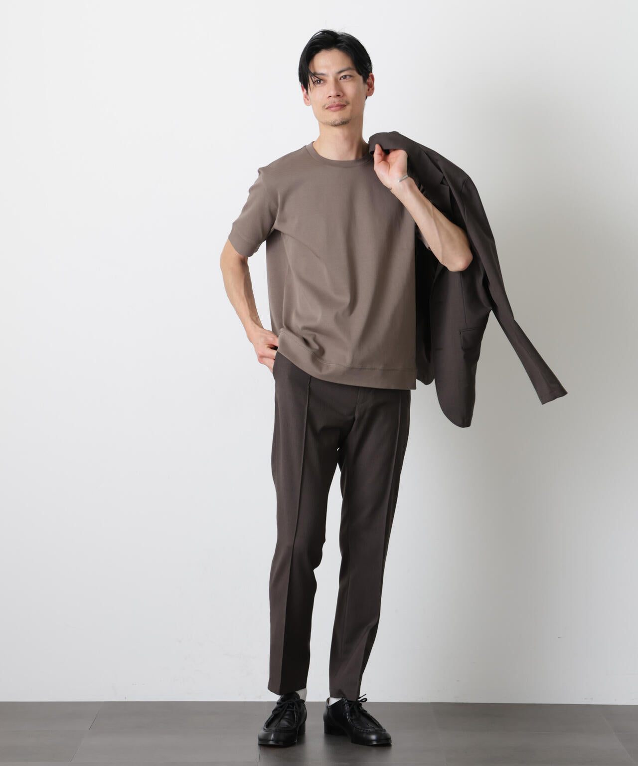 「FORMAL JERSEY」クルーネックカットソー半袖 6686124201