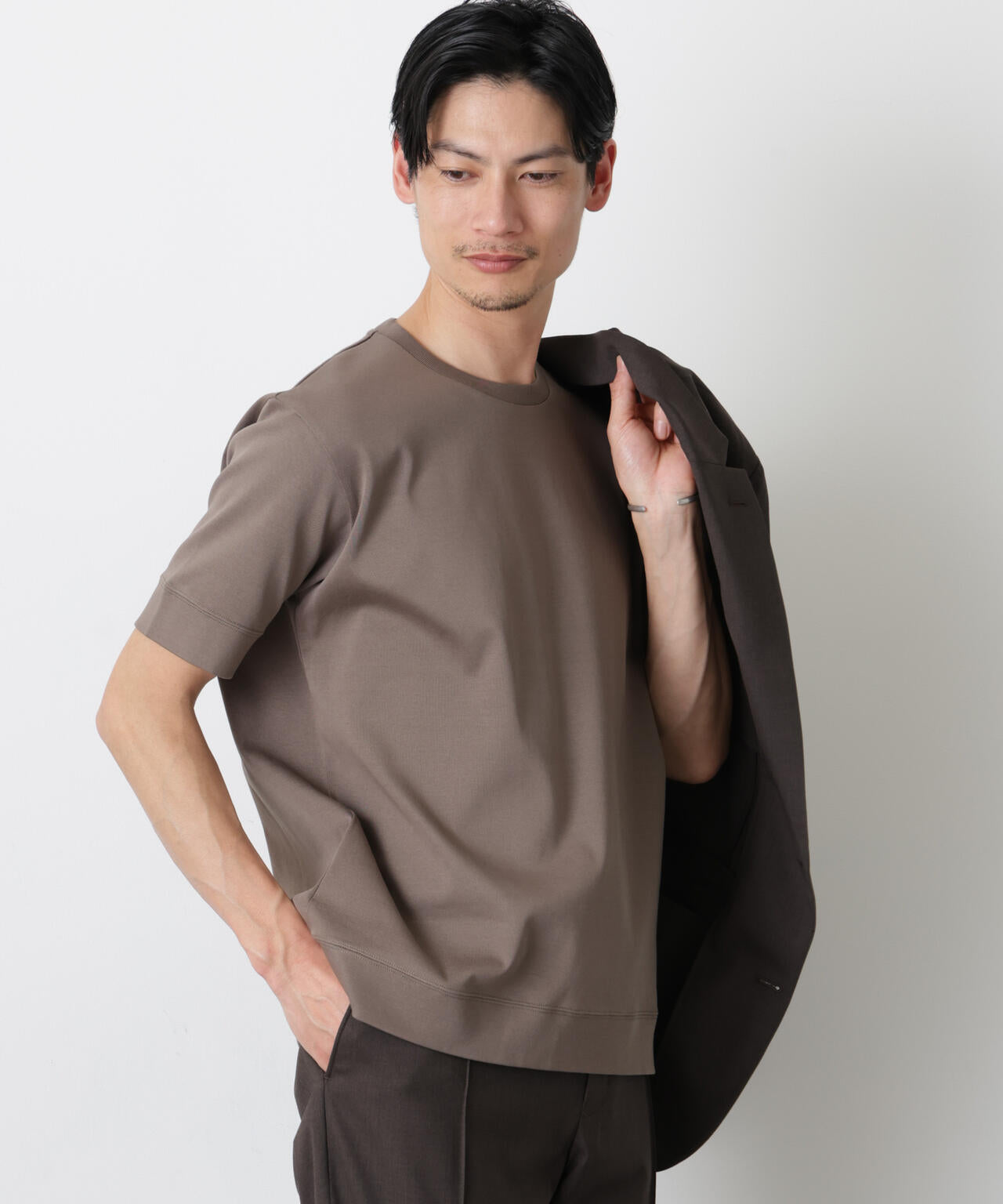 「FORMAL JERSEY」クルーネックカットソー半袖 6686124201