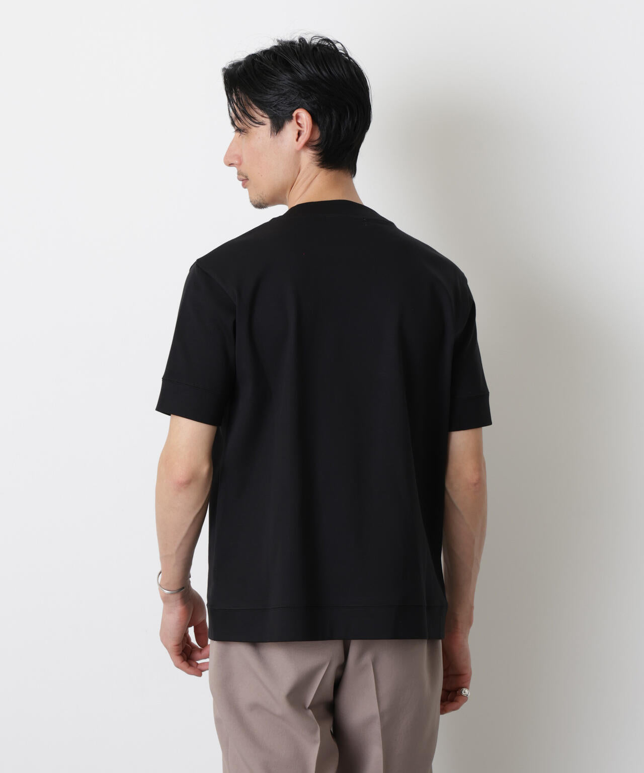 「FORMAL JERSEY」モックネックカットソー半袖 6686124202