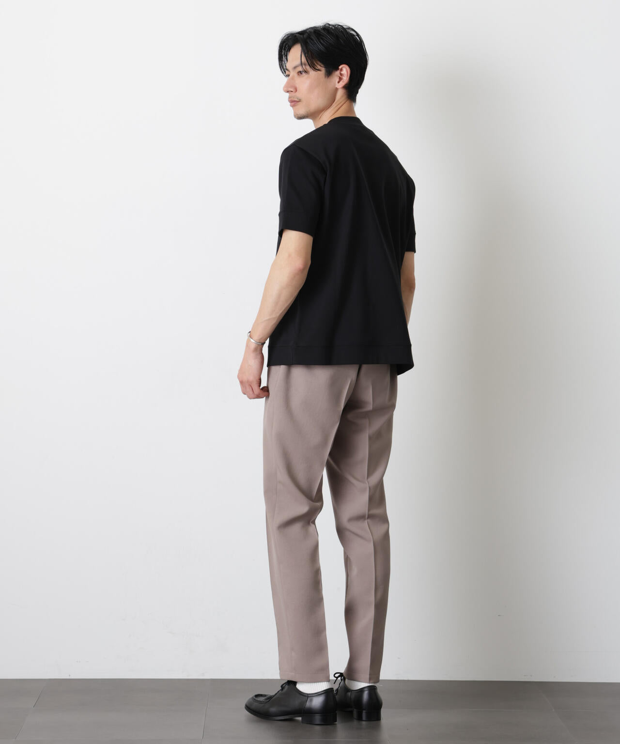 「FORMAL JERSEY」モックネックカットソー半袖 6686124202