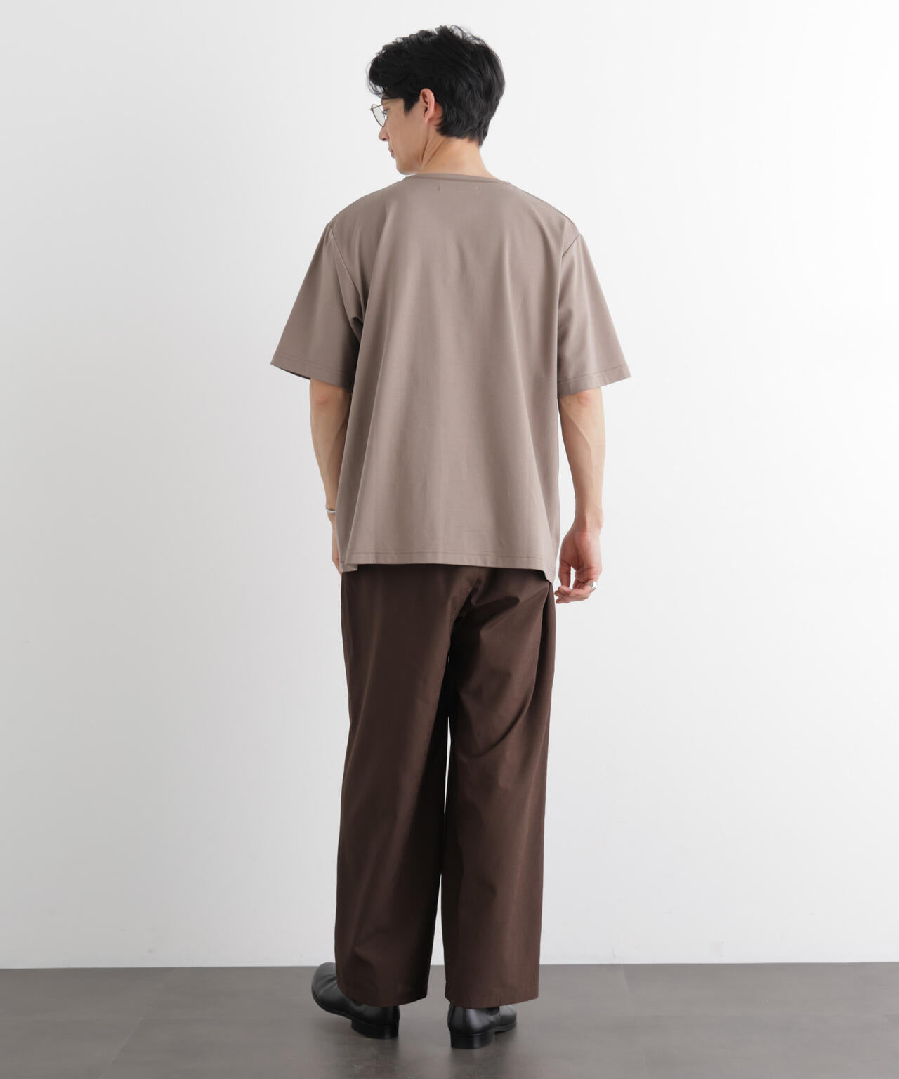 モクロディ ボートネック サイドスリットTシャツ 6686124204